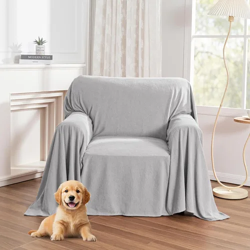 Vista 17 de MYSKY HOME Fundas negras para sofá reclinable, funda de sofá modular antideslizante para perro, fundas de sofá para sofá, protector de sofá