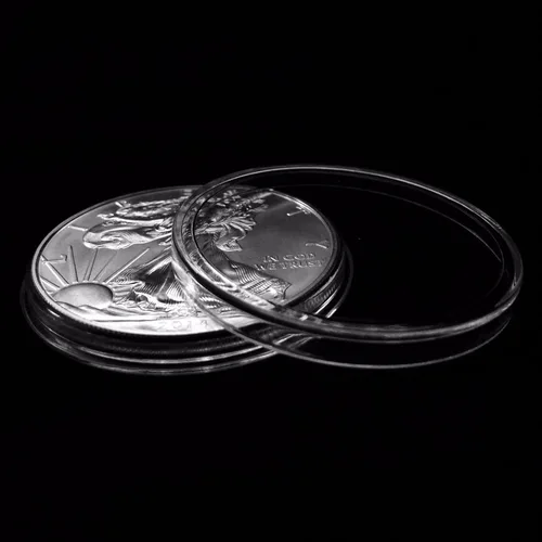Vista 26 de Cápsulas de monedas American Gold Eagle de ajuste directo de 1 onza – Paquete al por menor de 10 1 Oz Oro