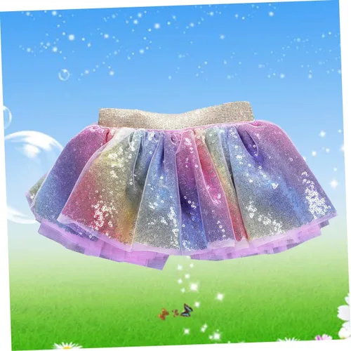 Vista 4 de PACKOVE 2pcs Angel Costume for Kids Kid Angel Costume Fashion Baby Dress Dance Tutu Dress Girls Tutu Glitter