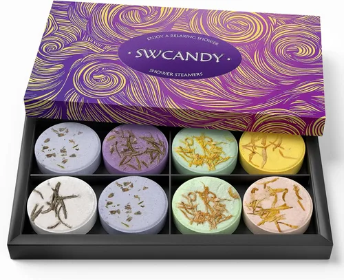 Vista 15 de SWCANDY Vaporizadores de ducha de coco y menta, paquete de 8, cuidado Blanco Coconut