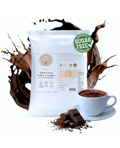 Vista 9 de 5 SPARROWS - Crema de café saludable sin azúcar (chocolate blanco) - Endulzada con stevia, cero azúcar, mezcla de bebida saborizada apta para dieta
