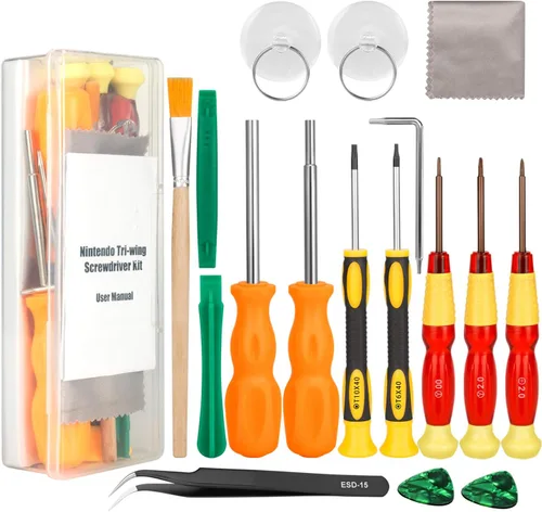 Vista 8 de Destornillador Triwing para Nintendo de Keten kit de herramientas de reparación profesional destornillador triwing para Nintendo New 3DS y Nintendo