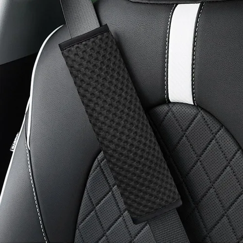 Vista 6 de 2 fundas para cinturón de seguridad de automóvil, almohadillas suaves para cinturón de seguridad, fundas para el cuello, protector de correa