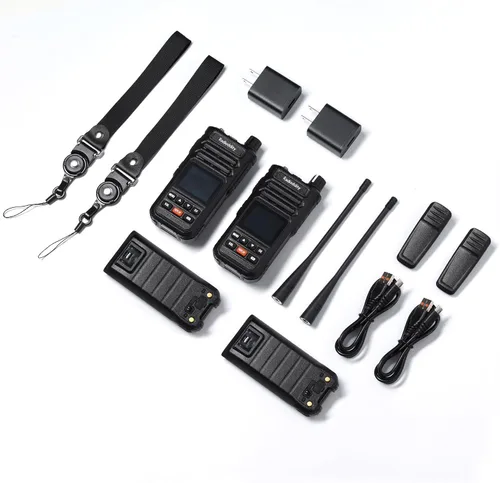 Vista 8 de Radioddity X1 Pro GMRS Handheld Radio IP67 Waterproof, Replaceable Battery Noise Reduction, 7W Long Range Walkie Talkies Repeater Capable, Record &