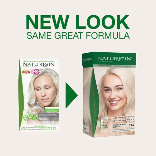 Vista 2 de Naturigin coloración permanente para cabello Rubio ceniza extremo 11.2