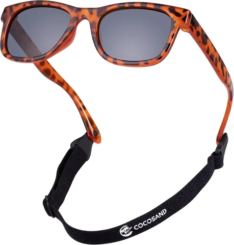 Vista 14 de COCOSAND Flexible Polarized Baby Sunglasses with Strap Beige