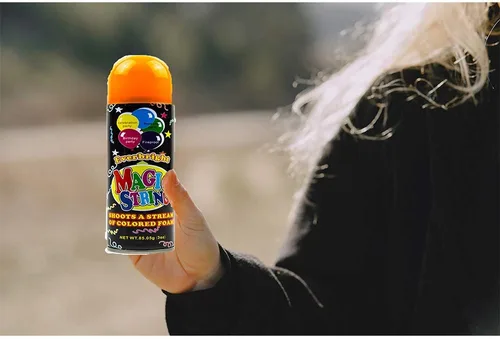Vista 7 de Toysery Party Streamer - La mejor cuerda de pulverización para niños. Eleva tus celebraciones con diversión loca. Viene con 24 cuerdas de aerosol
