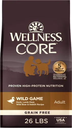 Vista 17 de Comida seca para perro sin granos Wellness Core Natural , Marrón/Naranja