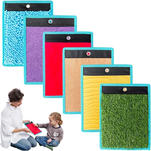 Vista 8 de ODOXIA Alfombrillas sensoriales para niños autistas Azulejos sensoriales para niños Panel de pared sensorial Alfombrillas sensoriales