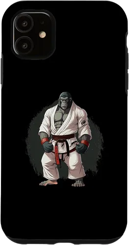 Vista 8 de iPhone 16 Gorilla In Judo Uniforme - Estuche japonés de artes marciales