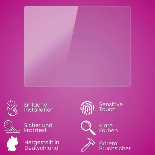 Vista 3 de Película protectora de vidrio de plástico compatible con PowKiddy A20 Protector de cristal, 9H Hybrid-Glass FX Glass Protector de pantalla