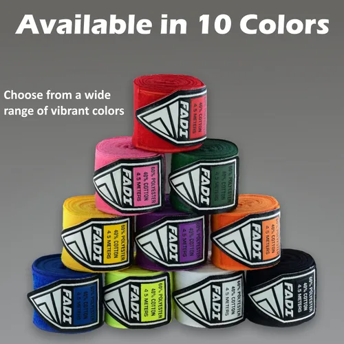 Vista 2 de Vendas elásticas de boxeo de 120 pulgadas y 180 pulgadas Guantes de boxeo interiores estilo mexicano de 9.8 ft y 14.8 ft para hombres y mujeres