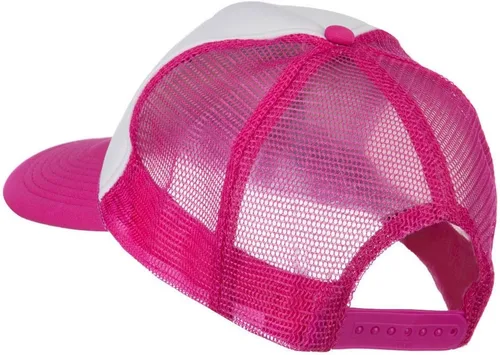Vista 3 de e4Hats.com Gorra trasera de malla de espuma bordada Smile Face