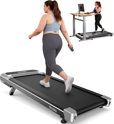 Vista 5 de Niceday Walking Pad Under Desk with 10% 9-Level Auto Incline, 3HP Super Quiet Under Desk Treadmill for Home Office, Compact Treadmills for Home