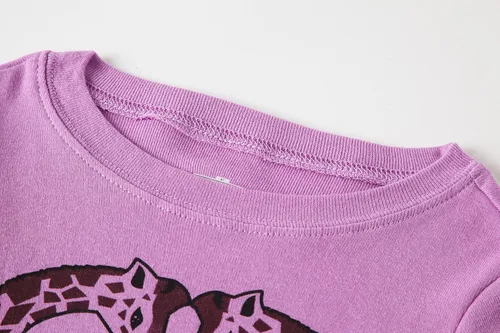 Vista 5 de Family Feeling jirafa - Pijama corta para niña (100% algodón)