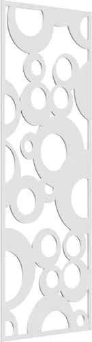 Vista 53 de 9 3/8"W x 24 3/8"H x 1/4"T Farwell Decorativos Paneles de Pared de Madera Calado, Hickory