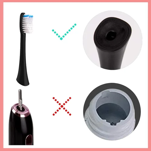 Vista 2 de 2 cabezales de cepillo de dientes eléctrico para BTFO 1741-01 (negro)
