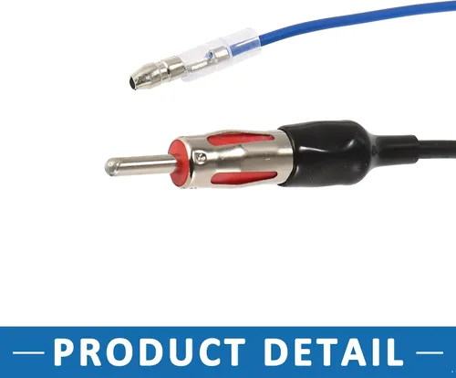 Vista 4 de Adaptador de antena automática para automóvil a terminal de antena Cable conector FM AM Audio estéreo para Toyota Yaris 2012-2017 Negro