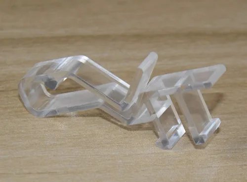 Vista 3 de 12 clips para persianas de 1-7/8 pulgadas, clips de cenefa de canal oculto, color transparente para persianas de madera sintética y real, soporte