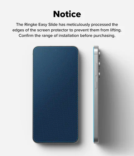 Vista 9 de Ringke Vidrio templado Easy Slide [súper fácil de instalar] compatible con Samsung Galaxy S24 FE, protector de pantalla, compatible con fundas