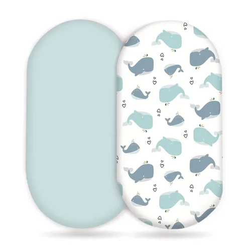 Vista 30 de GRSSDER Juego de 2 sábanas elásticas ultra suaves para cuna, ajuste universal para cuna de bebé, colchón rectangular ovalado, flores y frutas