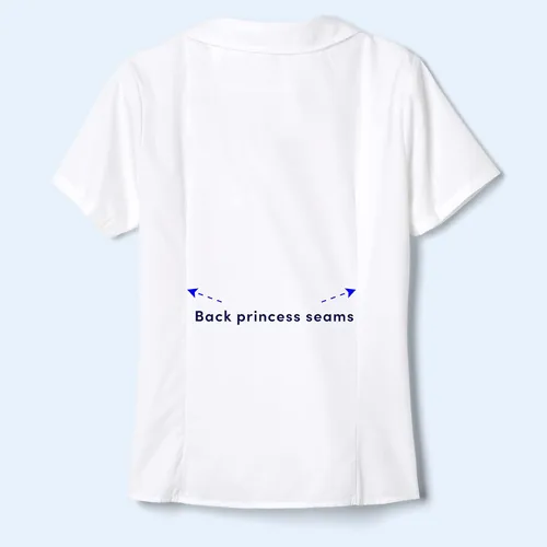 Vista 4 de Las niñas Cuello Peter Pan de manga corta blusa (Amarillo)