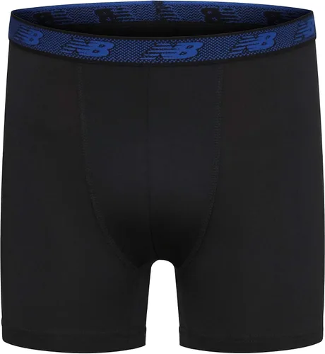 Vista 2 de New Balance Ropa interior de 3.5 pulgadas para niños, calzoncillos tipo bóxer Performance (paquete de 4)