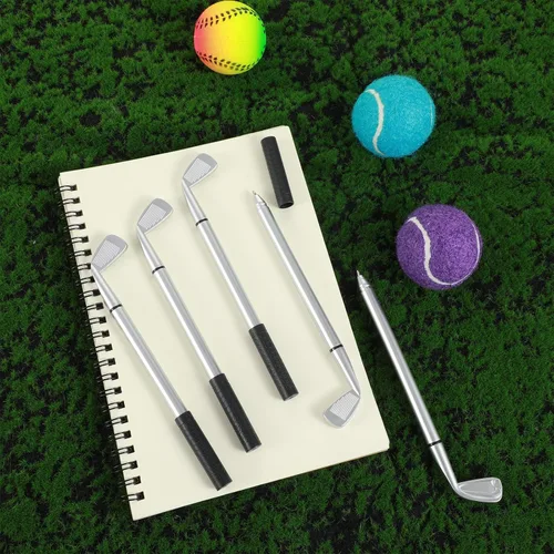 Vista 6 de Abeillo 12 bolígrafos de golf, bolígrafos de golf, divertidos bolígrafos de golf para club, tinta de gel negra para estudiantes, oficina, regalos