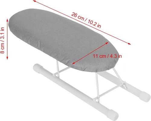 Vista 5 de Tabla de planchar, tabla de planchar pequeña de 10.2 pulgadas, portátil, ahorro de espacio, pequeña tabla de planchar para coser, sala