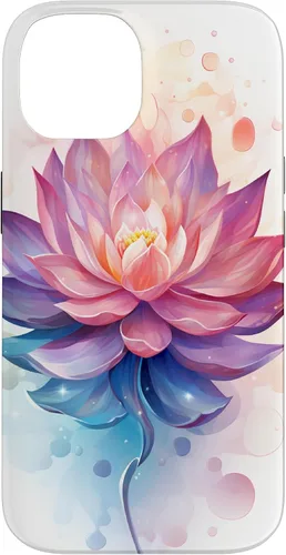Vista 4 de Funda con ilustración de flor de loto para iPhone 17