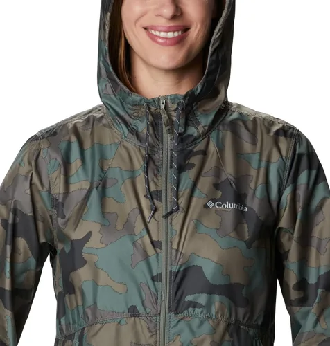 Vista 4 de Columbia Cortavientos con estampado Flash Forward para mujer