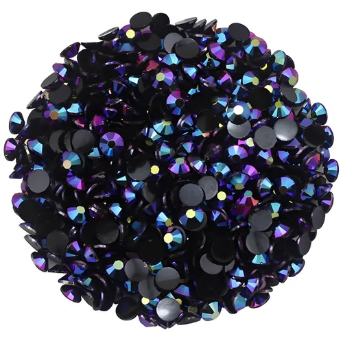 Vista 22 de 4500 diamantes de imitación SS6 de 0.079 in AB con parte trasera plana para uñas, manualidades, gemas redondas de brillo, cristales para bricolaje