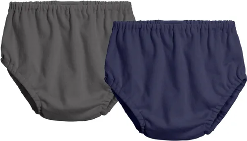 Vista 11 de City Threads Cotton Diaper Covers for Girls and Boys 2-Pack, Made in USA Baby Bloomers, Wear Over Disposable and Cloth
