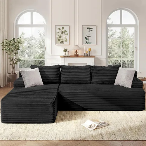 Vista 24 de Fond&Found - Sofá modular modular no requiere montaje, sofá modular de gran tamaño para sala de estar y oficina