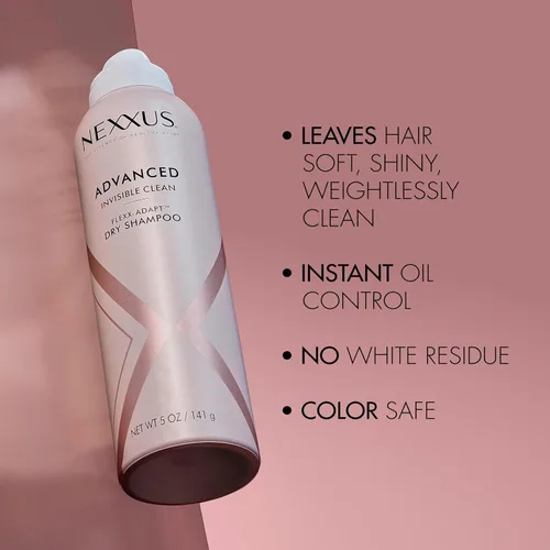Vista 9 de Champú Seco Nexxus Advanced Invisible Clean para Control Instantáneo de Grasa y Frescura de 72 Horas con Tecnología Flexx-Adapt 5 oz
