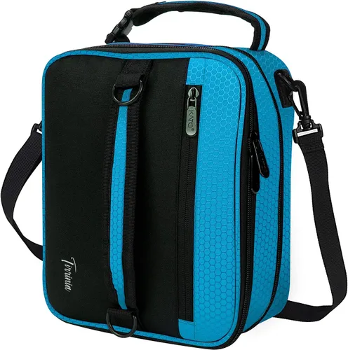 Vista 18 de Tirrinia Lonchera Aislada Expandible para Hombres y Mujeres – Lonchera Reutilizable a Prueba de Fugas para Niños y Adultos con Correa