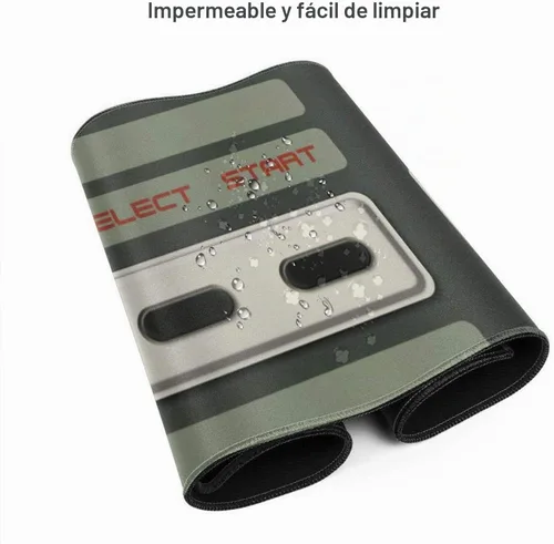 Vista 3 de Alfombrilla de mouse extendida con botones para consola de juegos, alfombrilla gruesa y grande para teclado de computadora, base de goma
