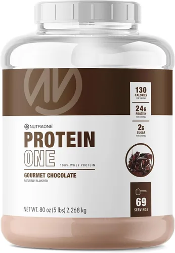 Vista 20 de NutraOne ProteinOne Whey Protein Promueve la recuperación y desarrolla músculo con un batido de proteínas en polvo para hombres y mujeres