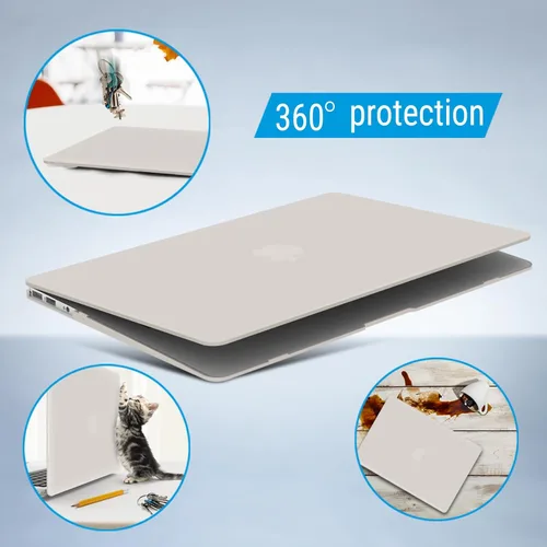 Vista 9 de [Usado] IBENZER Funda compatible con MacBook Air de 11 pulgadas modelo A1370 A1465, carcasa rígida de plástico suave al tacto con cubierta de Gris