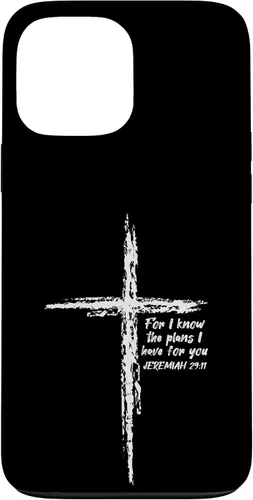 Vista 24 de Cross I Know The Plans Verse Bible Jesus God - Funda de regalo cristiana para iPhone 17