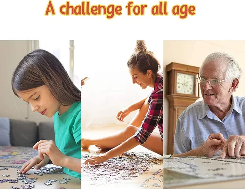 Vista 4 de Rompecabezas de 500 piezas para adultos, rompecabezas de The Girls Stay Golden School Supplies Challenge Puzzle intelectual educativo juguete