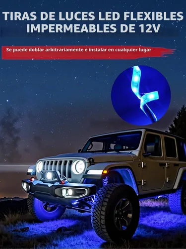 Vista 2 de YM E-Bright Luces azules mejoradas para carrito de golf para automóvil, tira de luces LED para barco marino, cubierta, motocicletas, kayak