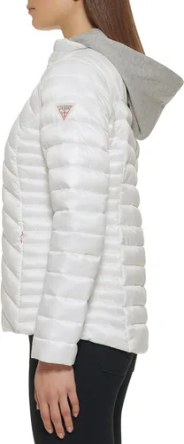 Vista 4 de GUESS Chaqueta ligera y plegable para mujer, acolchada, de transición