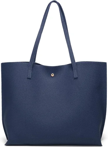 Vista 3 de Dreubea Women's Soft Faux Leather Tote Shoulder Bag from, Big Capacity Tassel Handbag