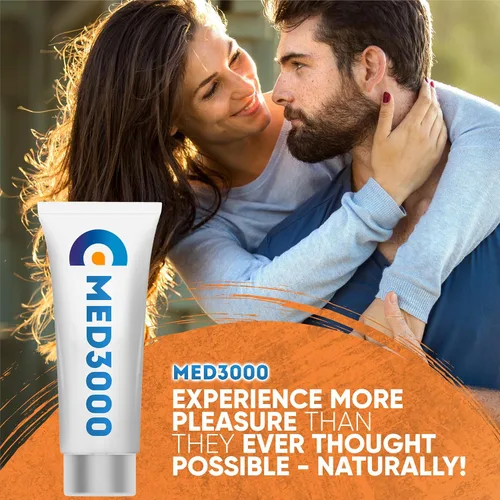 Vista 3 de Gel Med3000 para hombres - Potente crema ED y potenciador del flujo sanguíneo - Crema para suplementos de disfunción eréctil