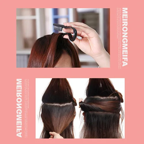 Vista 3 de Peine alisador de cabello, 10 unidades, en forma de V, alisador de pelo, peine alisador para peluquería nudosa, hogar, mujeres y niñas