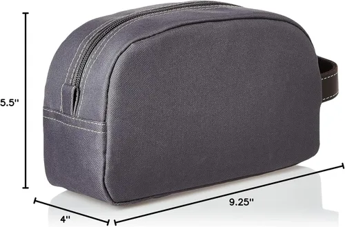 Vista 2 de Timberland Men's Toiletry Bag Canvas Travel Kit Organizer Carbón