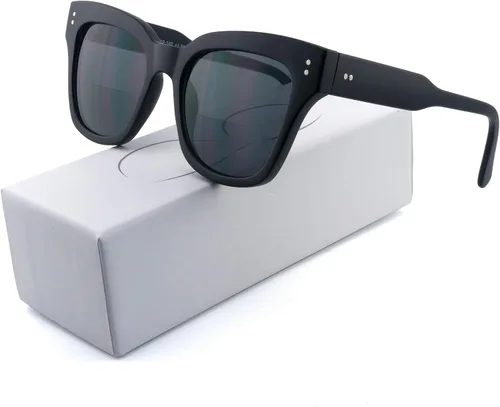 Vista 2 de Lentes de sol bifocales para mujeres y hombres, a la moda, cuadrados, para lectura de sol, lentes de lectura UV400 al aire libre superior 0 fuerza