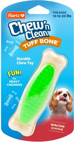 Vista 15 de Hartz Chew 'n Clean Tuff Bone - Juguete masticable resistente para perros, grande, paquete de 3 Varía