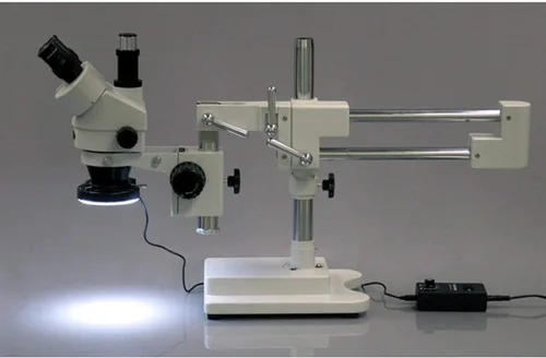 Vista 3 de AmScope Luz de anillo de microscopio LED-64 de 64 LED con adaptador